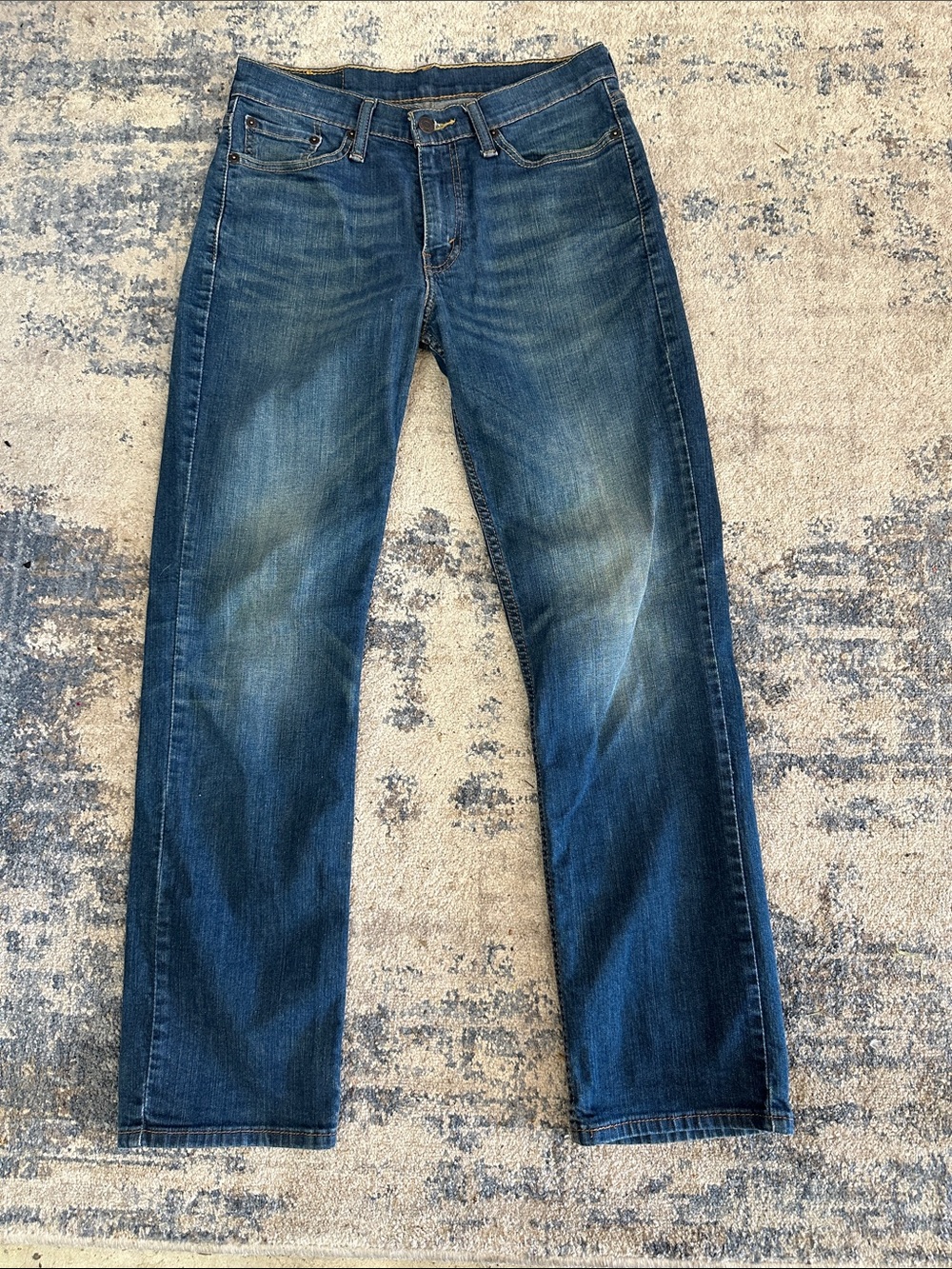 Levi's Men's Dark Blue Straight Leg Jeans